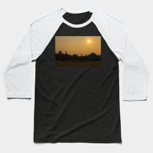 Wat Maha That temple against sunset Baseball T-Shirt